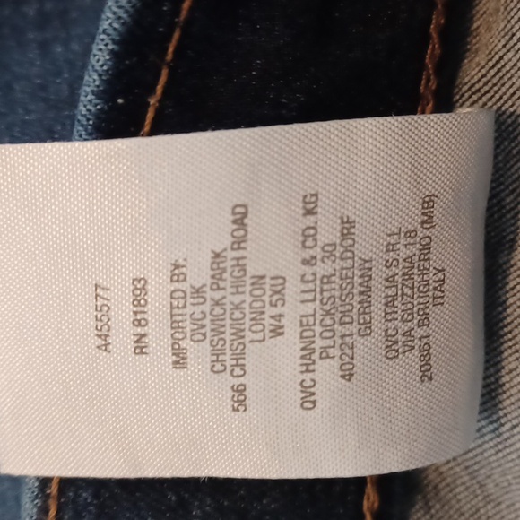 Denim & Co. Sz4P Dark Ankle Jeans. L.26".R.9.5. W.27. Stretch!  EUC! - Picture 5 of 6